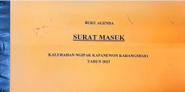 BUKU AGENDA SURAT MASUK